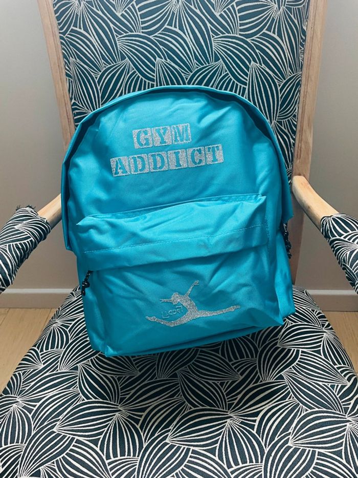 Sac à dos gym turquoise - photo numéro 2