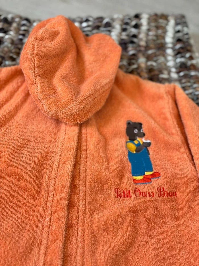 Peignoire enfant petit ours brun 2/3 ans - photo numéro 2