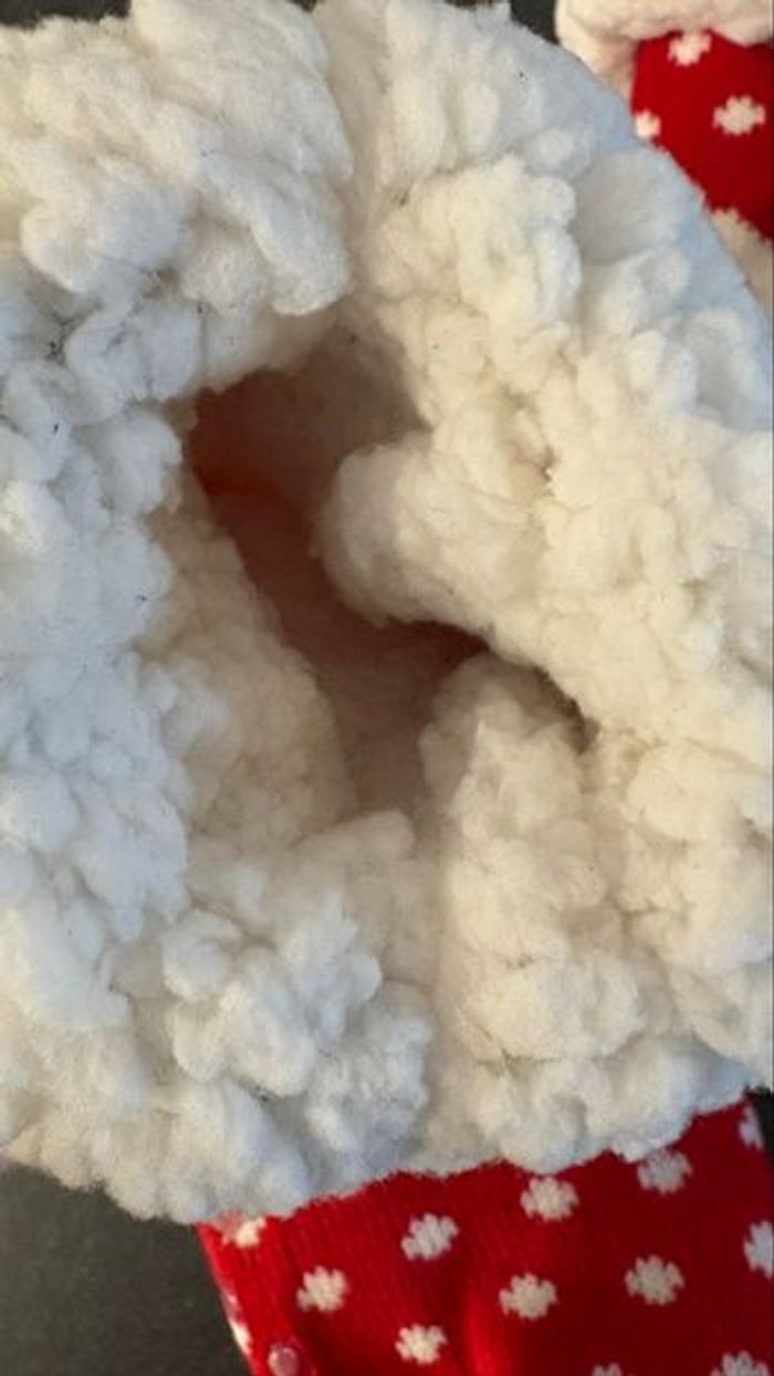 Grosses chaussettes fourrées Noël mixte TU - photo numéro 3