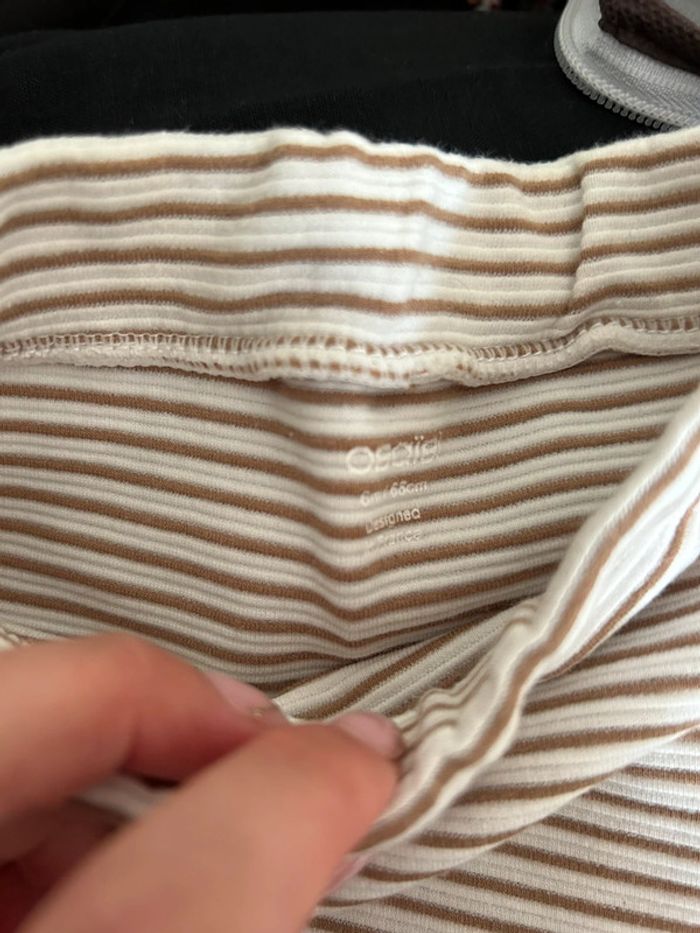 Pantalon rayures obaibi 6 mois - photo numéro 2