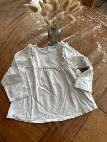 Blouse blanche pailleté