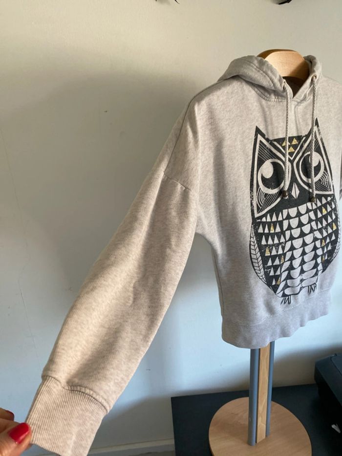 Sweat shirt à capuche fishbone - photo numéro 4