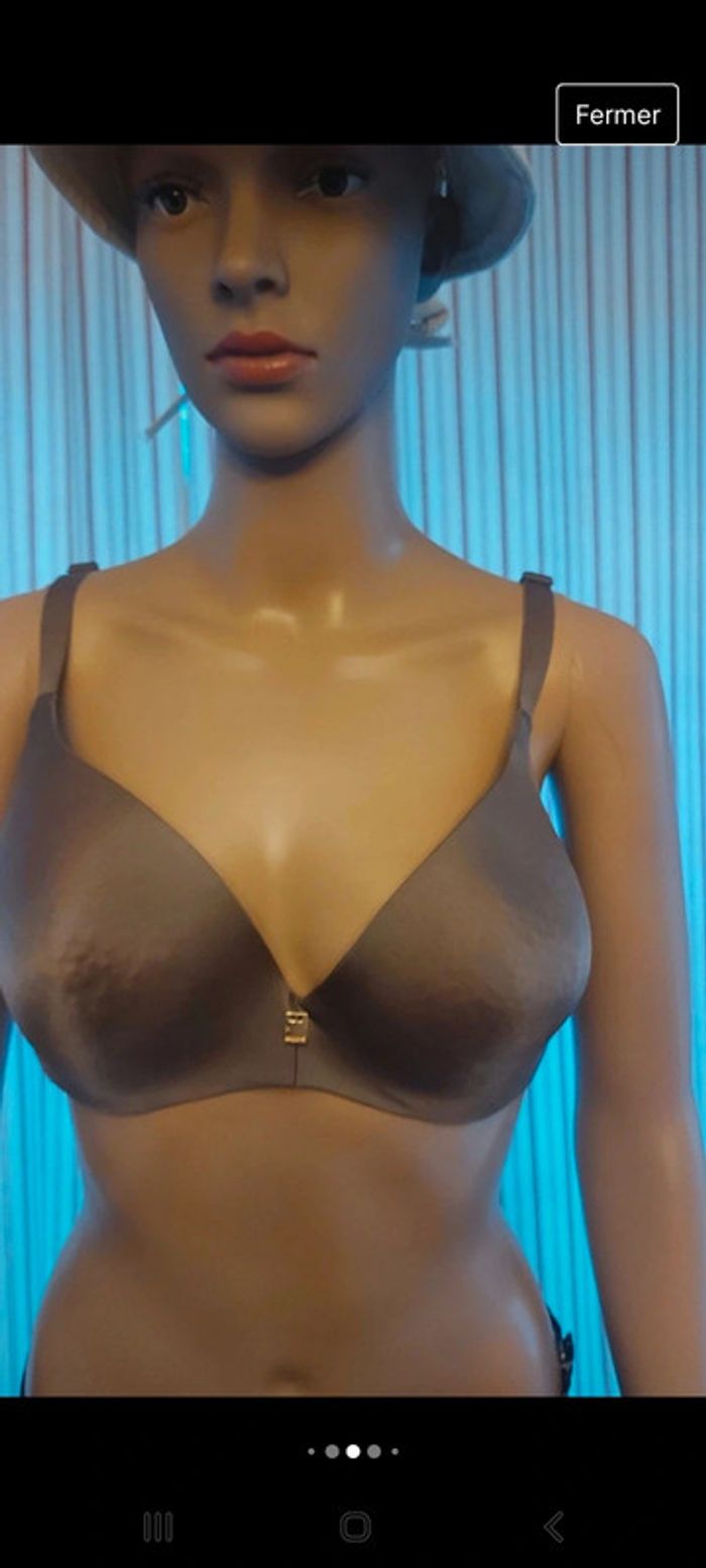 Soutien gorge marron doré Sapph fr 90E - photo numéro 5