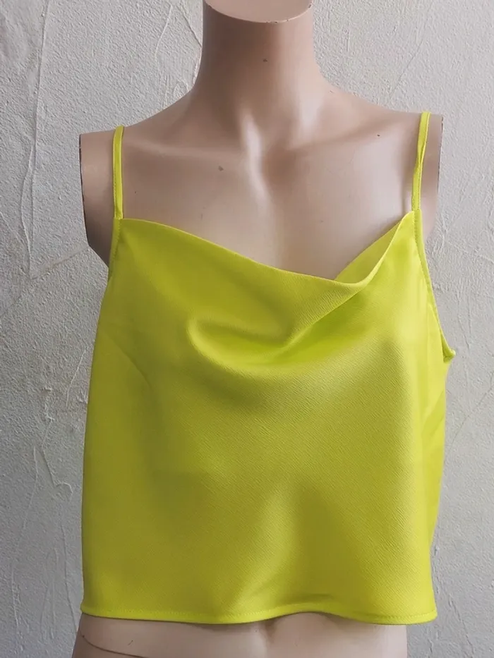 Top fluide jaune fluo Taille 40