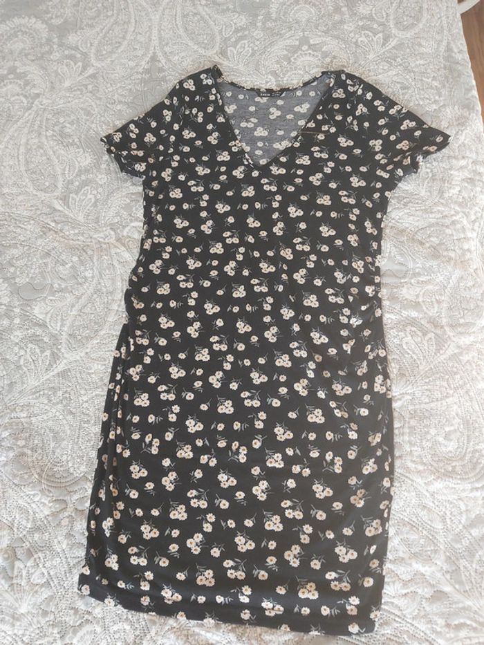 Robe femme enceinte imprimée fleurs. - photo numéro 2