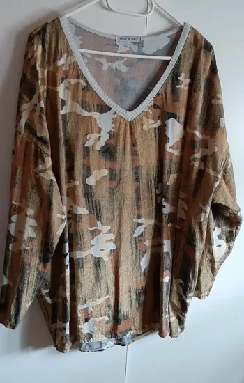 Tunique camouflage lurex gde taille