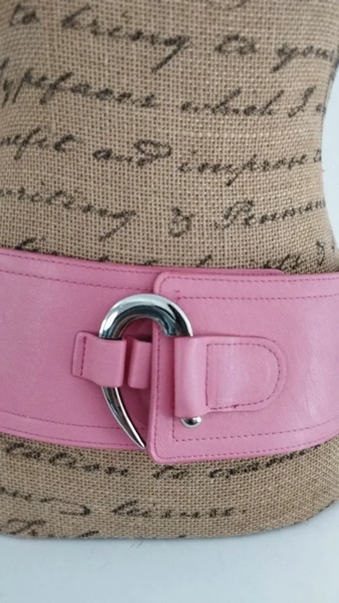 Ceinture large rose crochet 90 cm - photo numéro 8