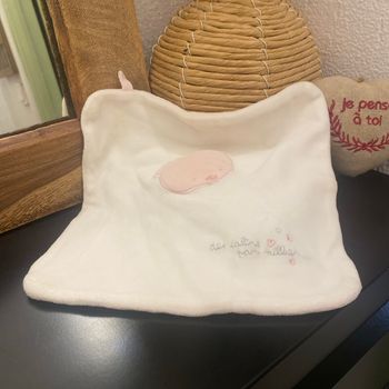 Doudou plat de secours tête ourson