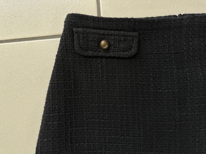 Jupe tweed noir taille 36 Camaieu en très bon état - photo numéro 6
