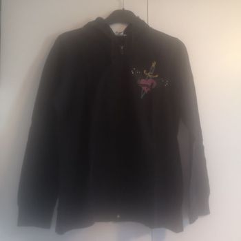 Sweat/gilet fermeture et capuche