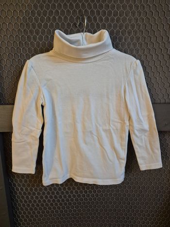 Sous-pull col roulé blanc t. 3 ans Tape à l'œil