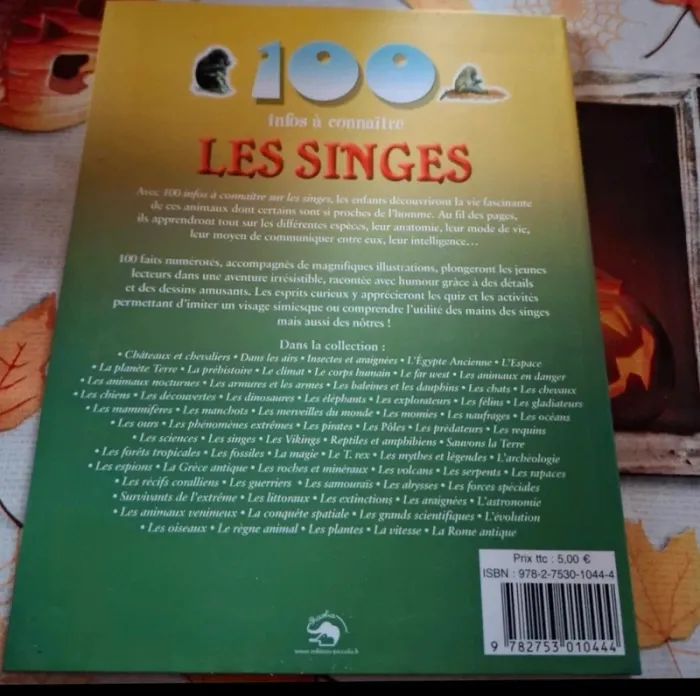 Livre les singes - photo numéro 2