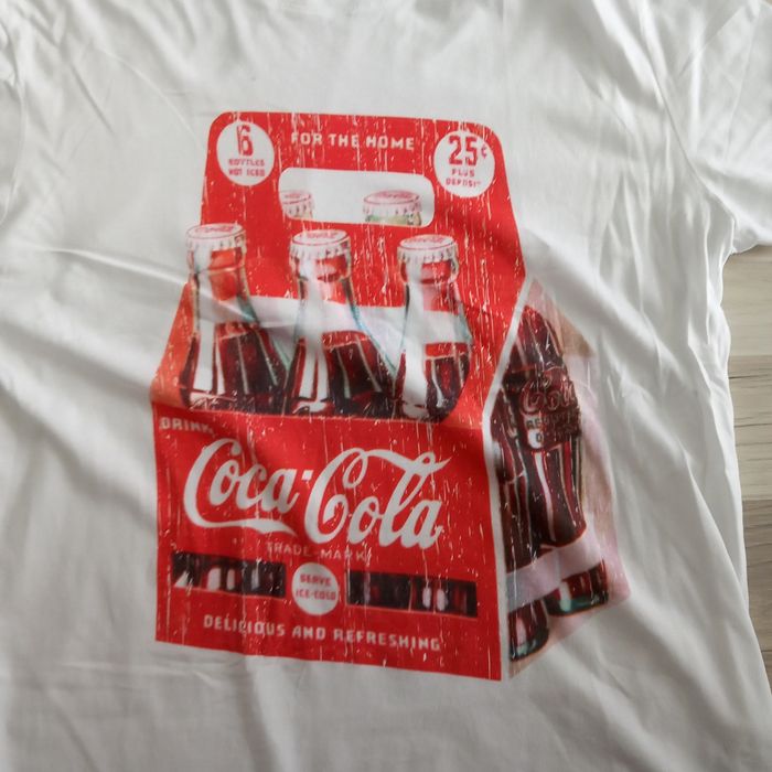 T-shirt  homme blanc Coca Cola taille XL - photo numéro 3