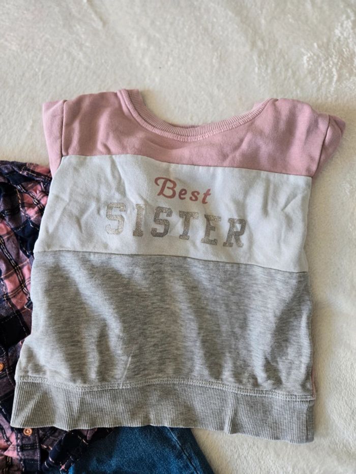 Ensemble jean chemise pull - photo numéro 2