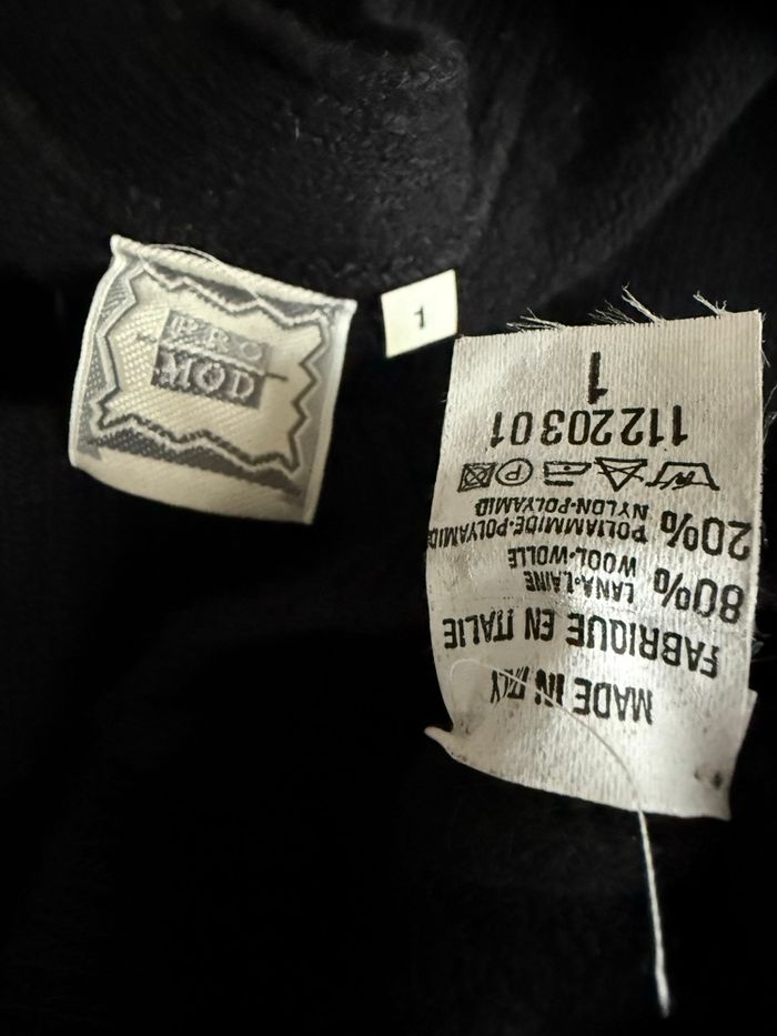 Gilet long/ robe courte noir en laine - photo numéro 3