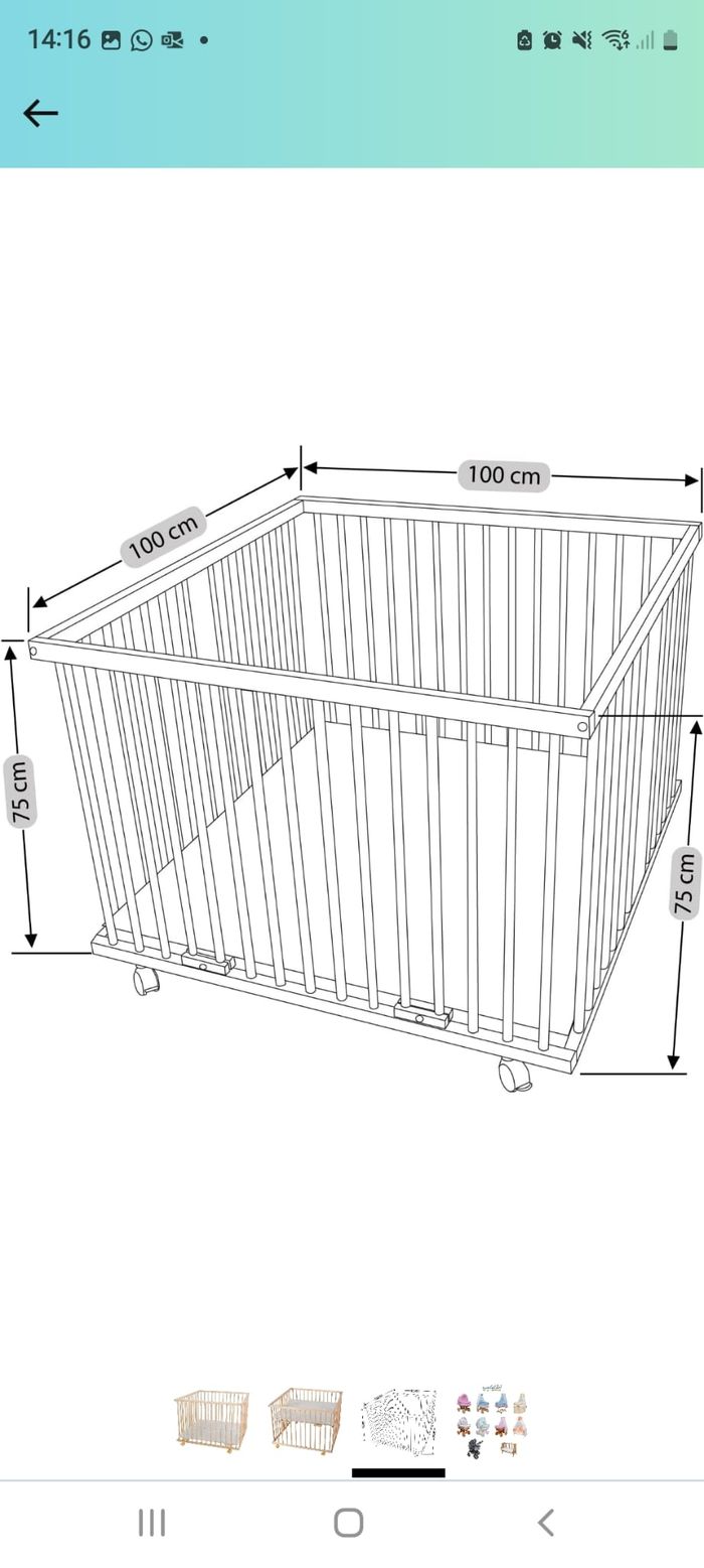 Parc bébé WALDIN en pin massif - photo numéro 3
