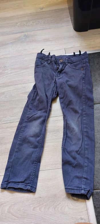 Pantalon bleu foncé, léger, règlable à la taille,  taille 5 ans,  Zeeman