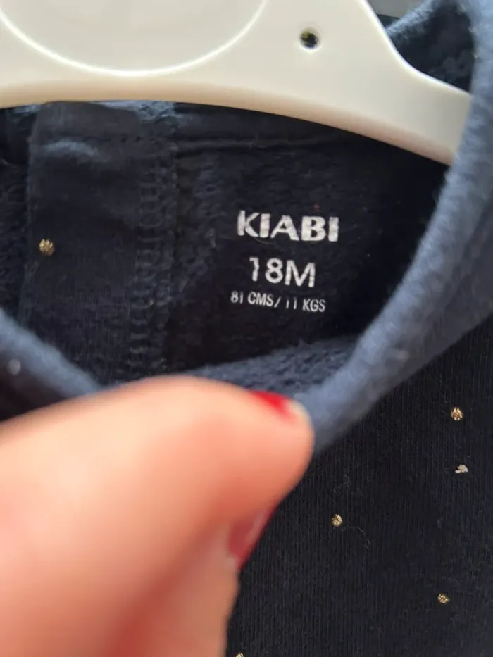 Robe sweat matière chaude 18 mois - photo numéro 6