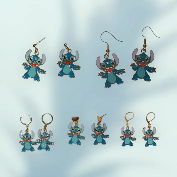 Boucles d’oreilles Stitch – Attache au choix !