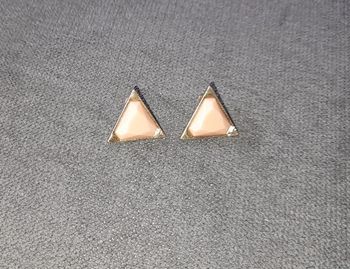 Boucles d'oreilles forme triangle