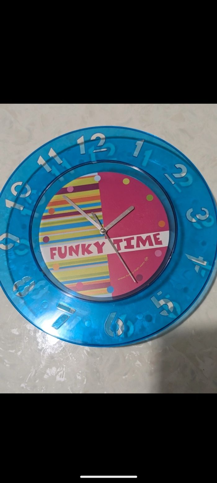 Magnifique Horloge Vintage Funky Time. - photo numéro 2