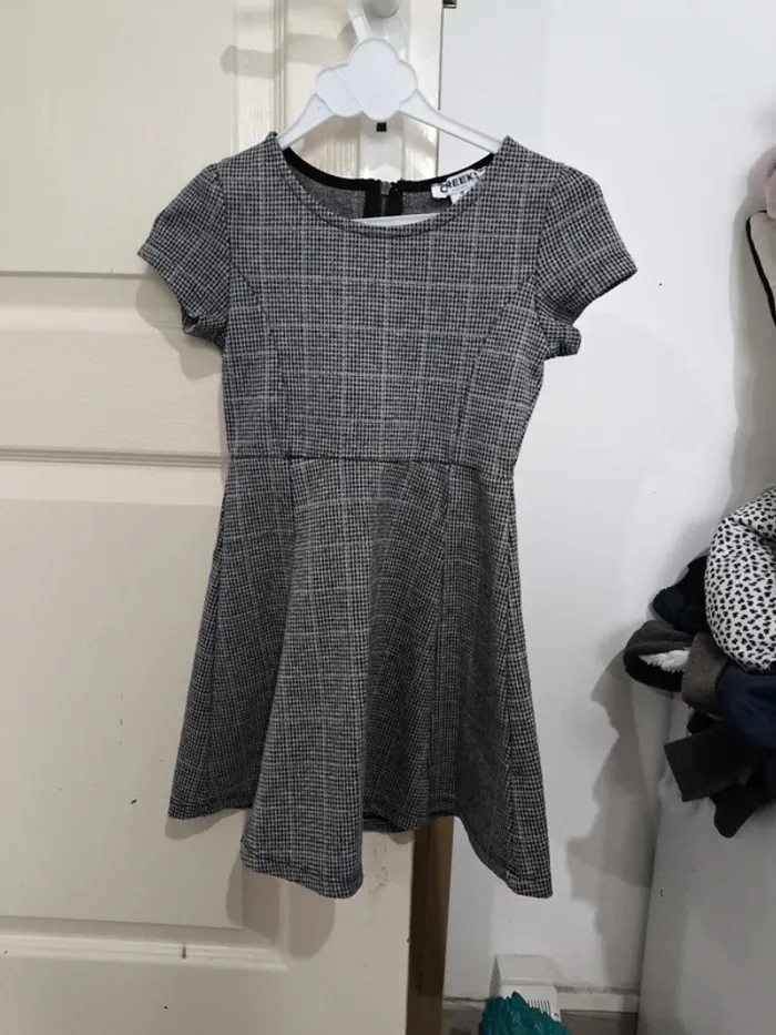Robe à carreaux 4 ans