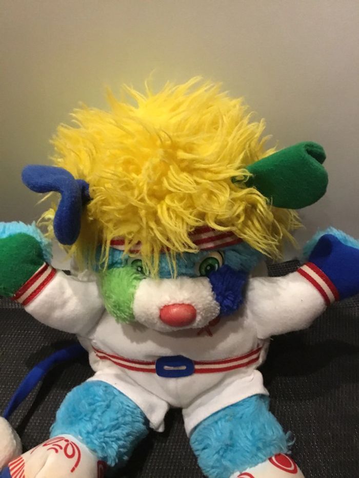 Peluche Popples sportif balle de tennis Mattel sport 1987 vintage - photo numéro 6