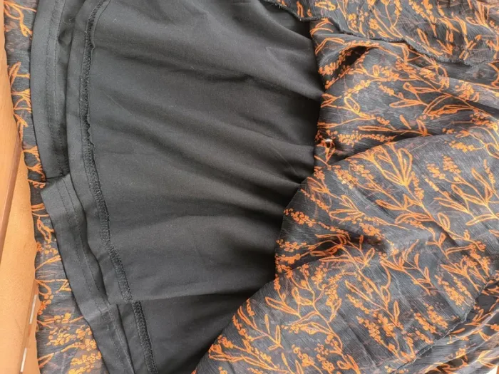 Jupe fluide noire  femme c&s taille s/m - photo numéro 3