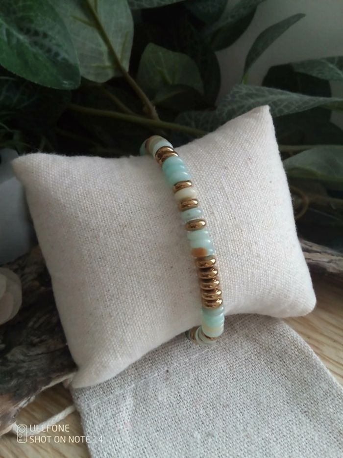 Bracelet pierres naturelles d'amazonite