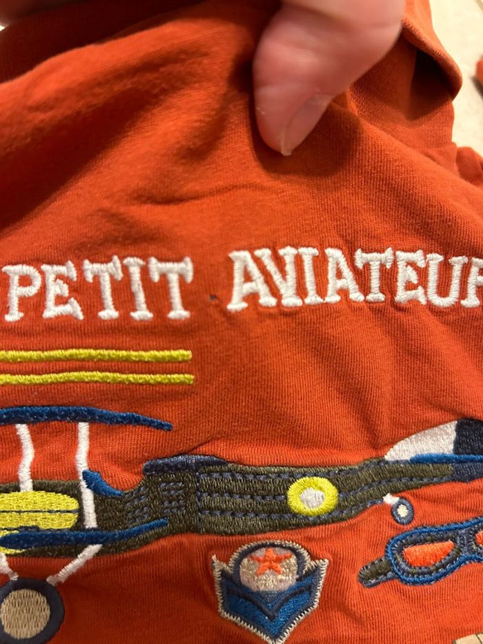 Sous pull col roulé aviateur orange Sergent Major 4 ans - photo numéro 6