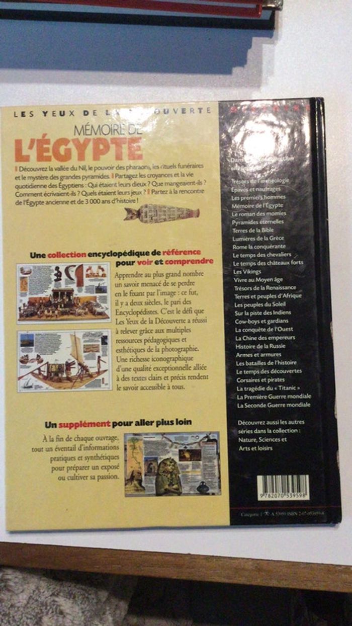 Livre histoire mémoire de l’Égypte en couleurs - photo numéro 2