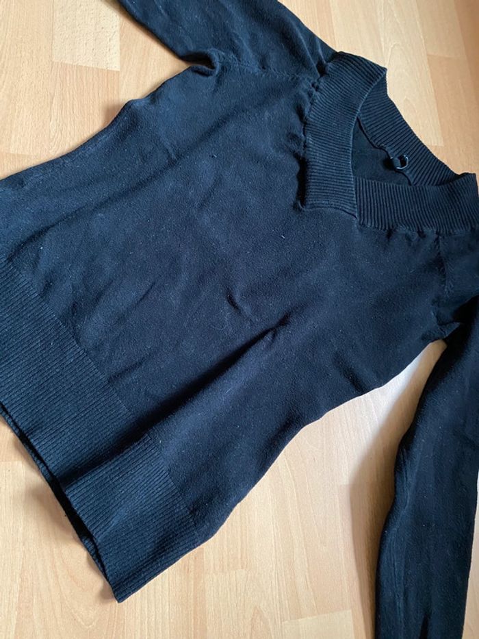 Pull noir Fishbone Taille L