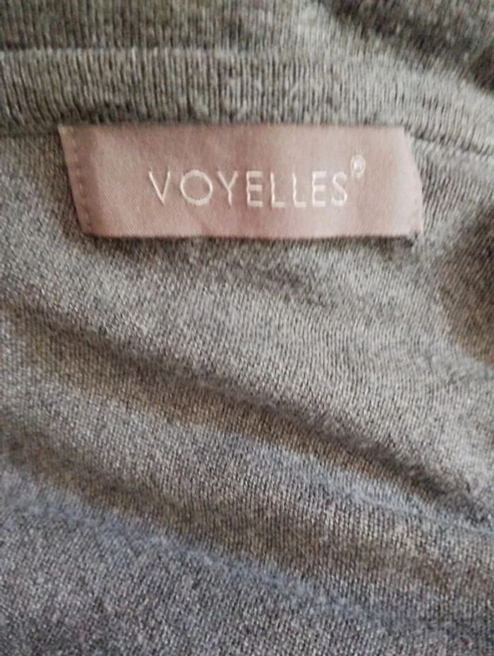 🌸Robe Grise MC Voyelles Taille Unique 🌸 - photo numéro 4