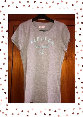 T-shirt gris 38/40 Abercrombie and Fitch