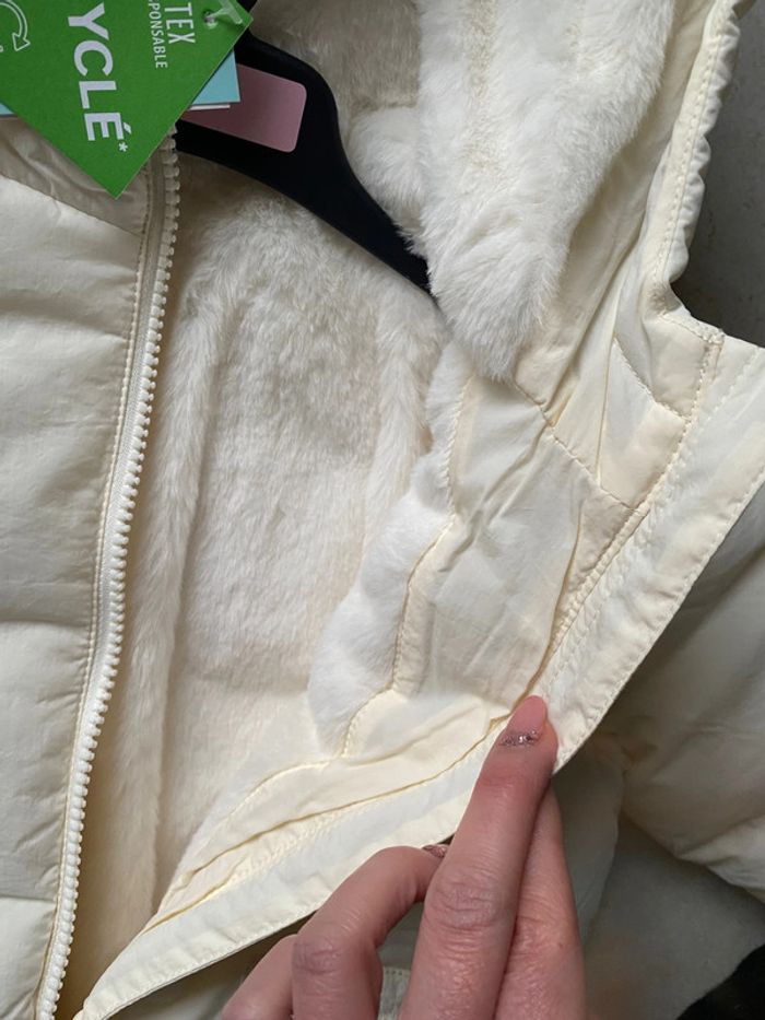 Veste doudoune crème fille 36 mois Tex - photo numéro 7