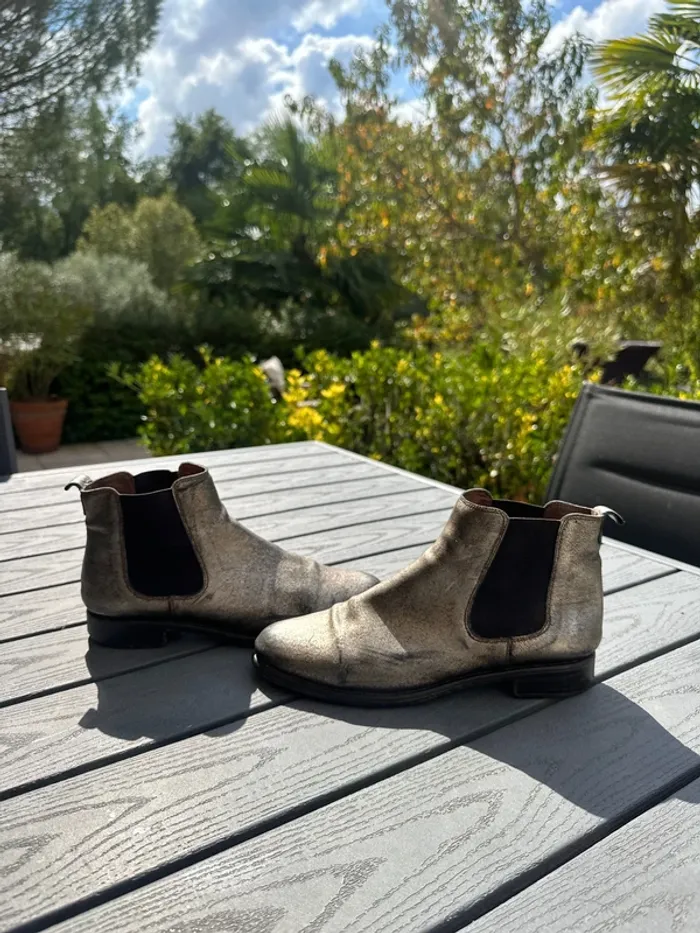 Bottines dorée