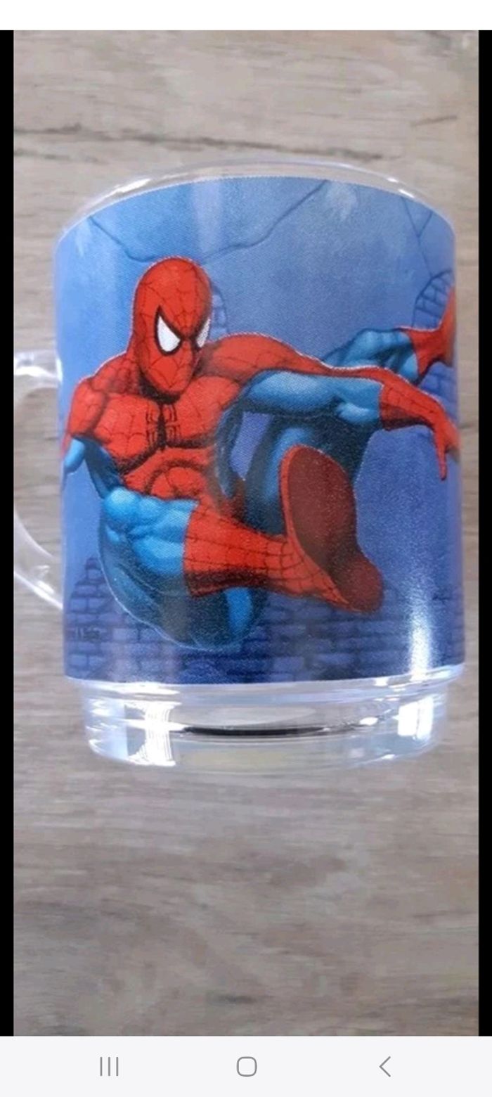 Tasse spiderman bleu - photo numéro 2