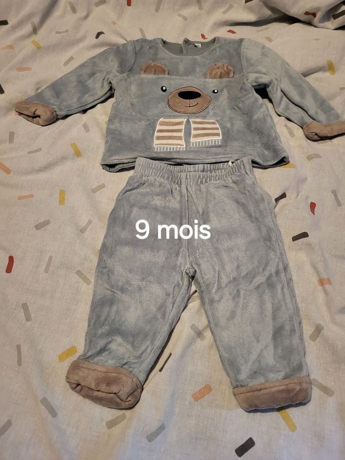 Lot babygros blouson garçon 9 mois - photo numéro 10