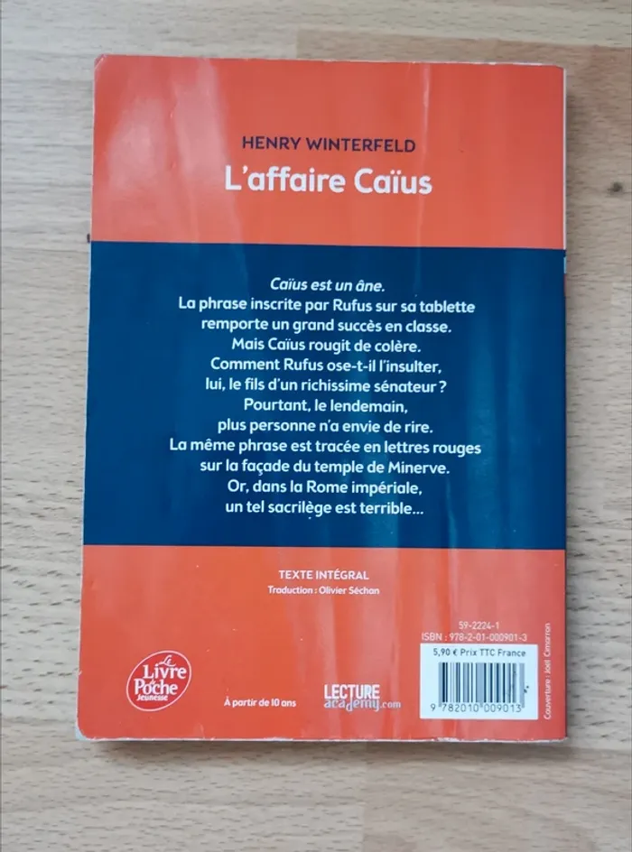 Livre l'affaire caïus - photo numéro 2