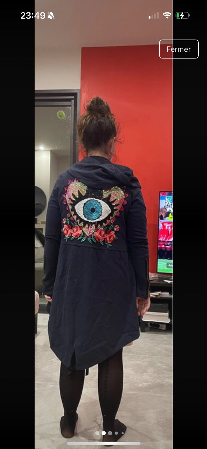 Veste longue poupée de soie - photo numéro 4