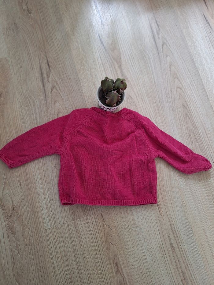 Gilet rose 12 mois fille - photo numéro 2