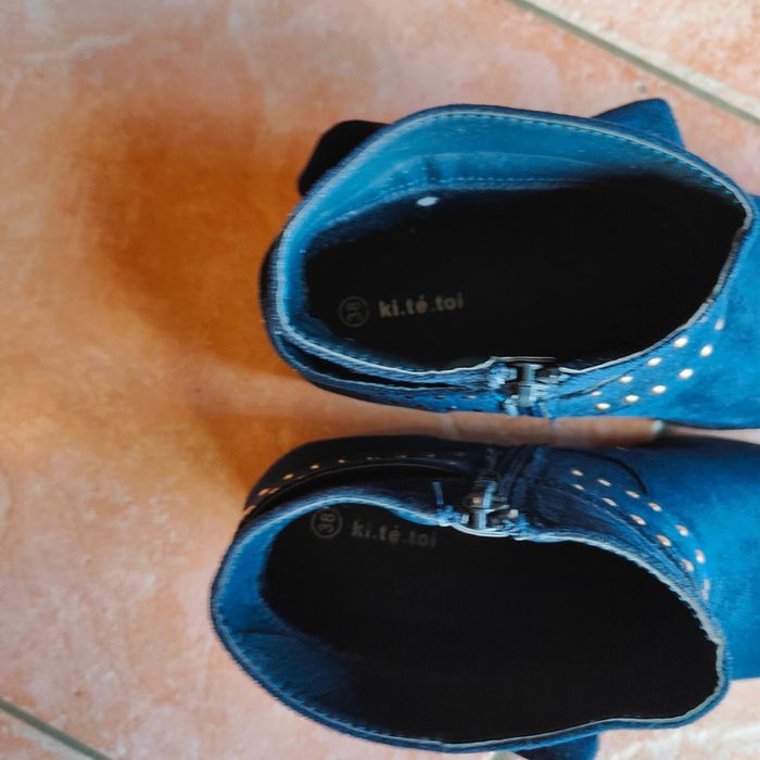Bottines bleues Ki Té Toi taille 38 - photo numéro 2