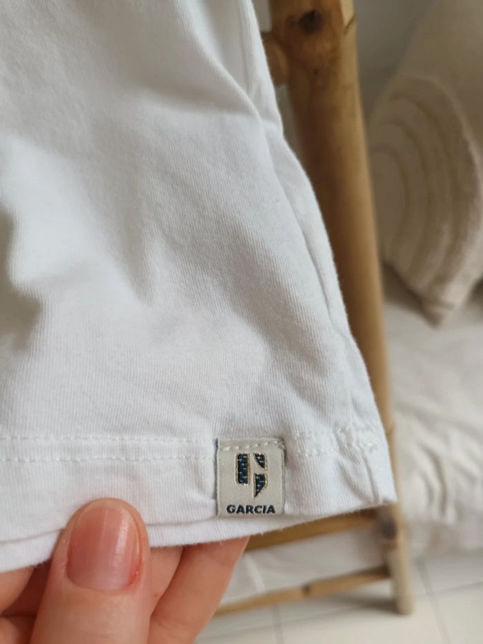T-shirt 100 % coton blanc Dreams Garcia taille 12 / 13 ans - photo numéro 5