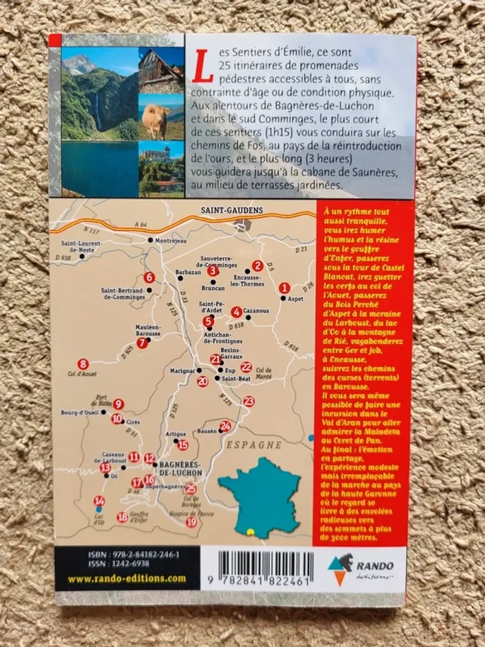 Livre de randonnées " Les sentiers d'Émilie autour de Luchon" de Bruno Valcke - photo numéro 2