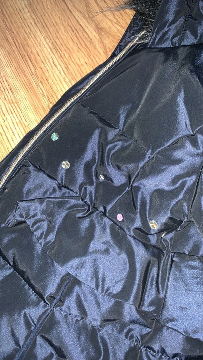 Manteau Catimini bébé 12 mois – Bleu marine – Comme neuf - photo numéro 4