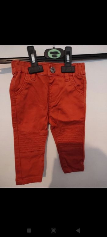 Pantalon jean rouge