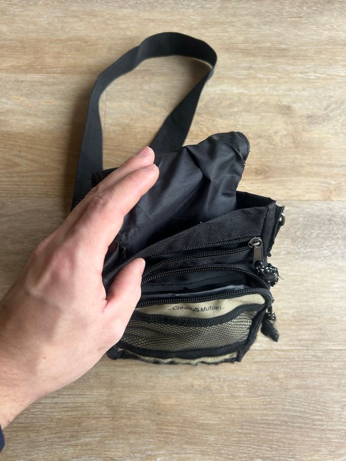Sacoche bandoulière noire Crédit Mutuel – multi-poches pratique - photo numéro 5