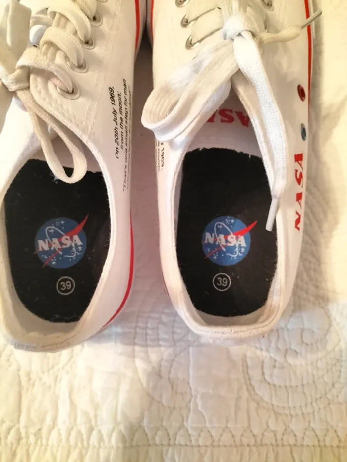 Baskets blanches - Nasa - 39 - photo numéro 5
