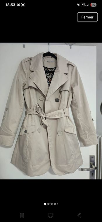 Trench beige creme DDP