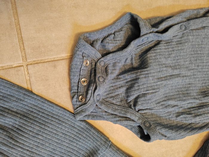 Ensemble bleu bébé garçon 3 mois H&M - photo numéro 3